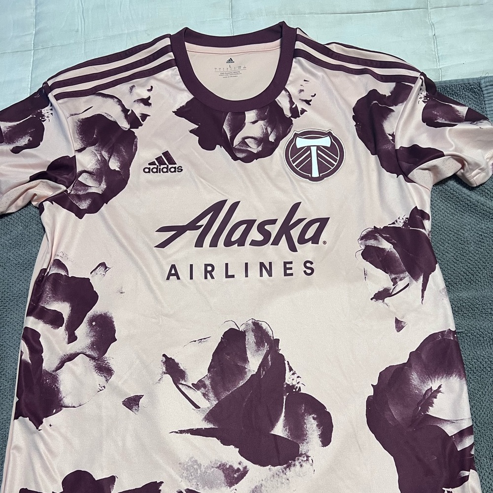 Adidas Portland Timbers Pink Jersey - Size L